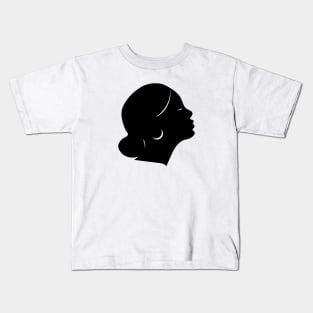 Black female silhouette Kids T-Shirt